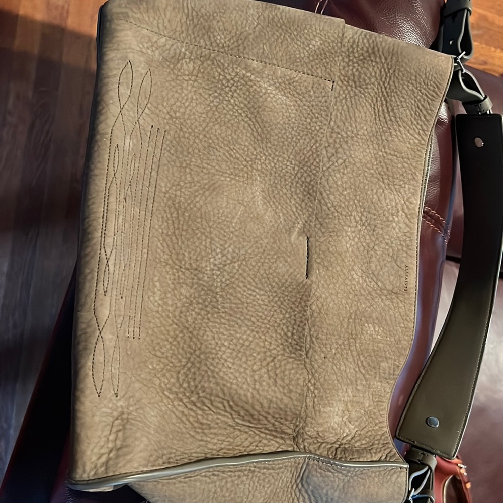 Suede handbag